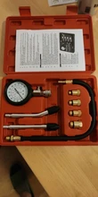 Probador de compresión de motor de gasolina, medidor de presión de motor de gasolina automático, cilindro de motor de gasolina, medidor de presión de automóvil con Adaptador M10 M12 M14 M18