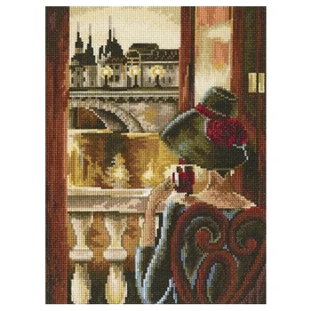 

M383 set for embroidery RTO 'room with a view, pari', 17x23 cm