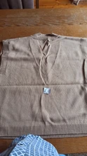FSDA-suéter tejido tipo Chaleco con escote en V para mujer, Jersey informal de color caqui sin mangas, Jersey gris para otoño e invierno, 2020