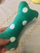 Perro hueso juguete para morder resistente de cachorro chillón juguete de sonido divertido juguete para perros Molar juguetes color al azar