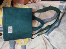 Las mujeres de pana bolso bandolera con cremallera tela de algodón pequeña bolso Casual bolso mujer Eco bolso Vintage, bolsos de mensajero,