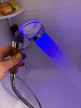 Light Shower-Head Temperature-Control Colorful Anion Pressurized Water-Saving Handheld