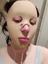 Mascarilla 3D reutilizable para mujer, transpirable, antiarrugas, vendaje adelgazante, moldeador en V, Estiramiento facial completa para dormir