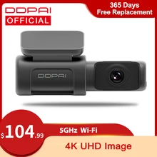 Câmera 4k build-in wifi gps 24h estacionamento 2160p carro da movimentação automática do veículo recroder mini5 câmera 4k do carro do andróide de ddpai traço cam mini 5 uhd dvr