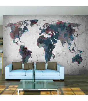 

Mural-World map on the wall