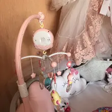 Baby Rattles Bell Toys Toy-Holder Crib Musical-Box Mobile-Bed Projection Rotating Newborn Infant