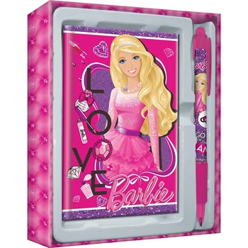

Set of stationery Academy of groups Barbie notepad, pen