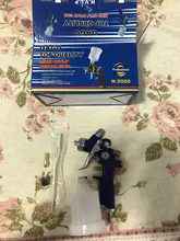 Pistola pulverizadora de aire HVLP para pintar, aerógrafo profesional para pintar pasteles, boquilla de 0,5/0,8/1,0/1,4/1,7mm, H827P