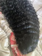 Pelucas de encaje Frontal de onda de encaje profundo para mujer, pelucas de cabello humano peruano con cierre de encaje 4x4, rizado profundo, prearrancado