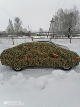 Kayme cubierta para coche portadas de coche de camuflaje al aire libre de protección solar a prueba de agua reflector polvo lluvia nieve protectora suv sedán completo