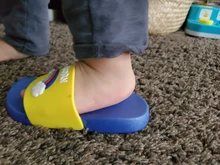 Suihyung-Zapatillas de unicornio arcoíris para niños y niñas, zapatos de playa para niños, pantuflas suaves para interiores