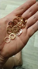 20 unidades de sello espaciador de Arandela de cobre de 10mm x 14mm x 1mm para tuberías, electrónica, productos para el hogar y aplicaciones biomédicas