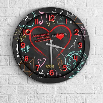 

Personalized Teachers Day Wooden Wall Clock-4