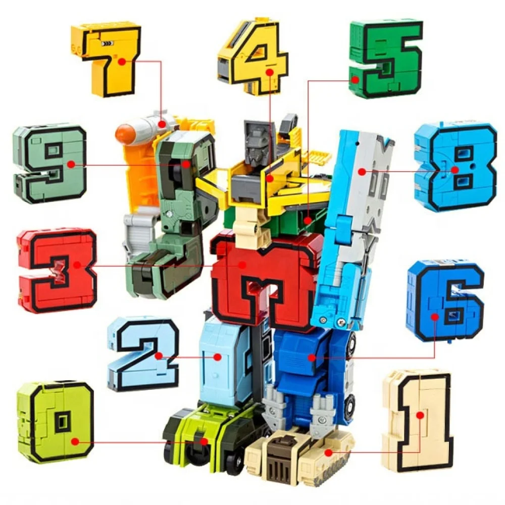 

Digital Deformation Educational Toys Assembled Building Blocks For Children Intellectual Development Safety Material Kids Gift