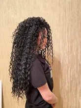 La naturaleza pelo Afro Pelo Rizado mechones extensiones con cierre Ombre oro 30 pulgadas suave súper largo pelo sintético del pelo de la onda