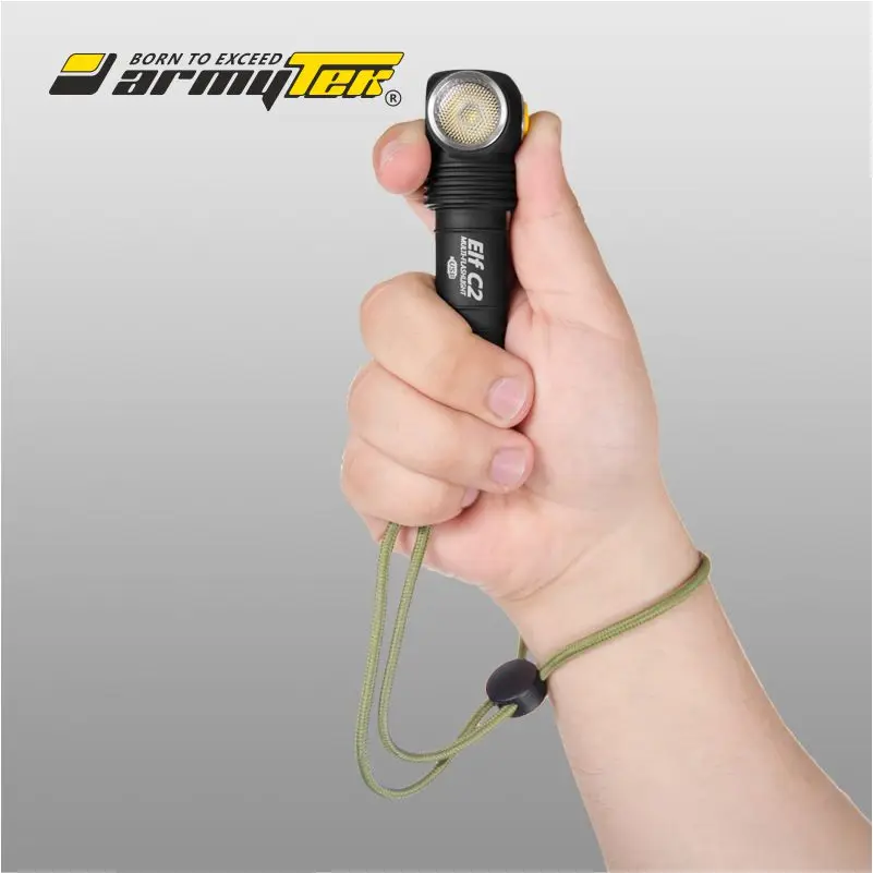 Светодиодный Налобный Фонарь Armytek Elf C2 XP-L Micro-USB+ 18650 Li-Ion аккумулятор