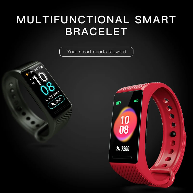Smart Band Bracelet Activity Tracker Smart Wristband Clock Pressure Measurement Heart Rate Pedometer Smartband IP67 Waterproof