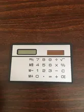 Calculadora de energía Solar ultradelgada de 8 dígitos con pantalla táctil, diseño de tarjeta de crédito, Mini calculadora portátil para negocios y escuela