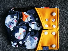 Elinfant-pañal de tela de malla de café transpirable, impermeable, reutilizable, pañal de tela para bebé