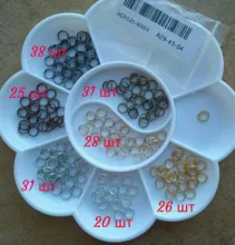 50-200 unids/lote 4 6 8 10 12 mm saltar anillos dobles lazos Color oro conectores de anillos partidos para suministros de fabricación de la joyería DiY