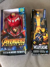 Figuras de acción de superhéroes, vengadores, Thanos, Black Panther, Capitán América, Thor, Iron Man, Spiderman, Hulkbuster, Hulk, 12 , 30cm