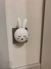 Led-Night-Light Bedside-Lamp Gifts Us-Plug Wall Bedroom Rabbit Cartoon Baby/children