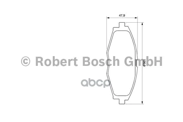 Колодки Тормозные Дисковые Daewoo Nexia/Lanos/Matiz Sohc Передние Bosch арт. 0986424512