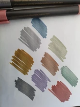 Rotuladores metalizados para escritura, bolígrafos artísticos de tinta permanente, apto en papel, piedra, vidrio, pared, 10 unidades/lote