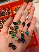 Claw-Button Garment-Accessories Beads Glass-Stone Navette Jewels Crystal Rhinestone Flatback