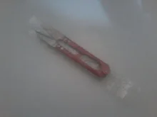 Mini tijeras en forma de U para pesca, tijeras de costura, tijeras para pescado, herramientas de Cortador de línea de pesca, FA49 Color aleatorio, 1 Uds.