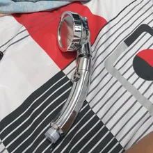 Shower-Head Adjustable Water-Pressure Rotating Degrees 360 with Stop-Button 3-Mode