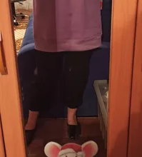 Long-Pant Wide-Leg Knitted Loose High-Elastic Winter Large-Size Harlan Solid Comfortable