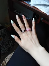 Retro nuevo Chic Corea transparente estética anillo colorido minimalista acrílico resina anillo para las mujeres joyería regalos de fiesta