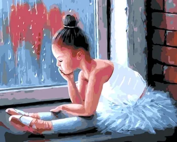 

Painting by Numbers Premium: Little ballerina in box