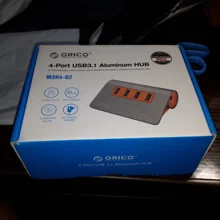 Splitter Power-Adapter Gen2-Hub ORICO USB3.1 Aluminum Super-Speed Samsung 10gbps 