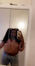 Coleta de pelo rizado Afro, cabello humano Remy brasileño con cordón, coleta Ombre, extensiones de cabello