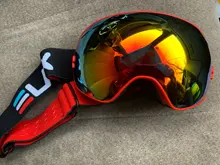ELAX-Gafas de esquí antiniebla de doble capa, gafas de esquí para nieve y Snowboard, gafas de motonieve para deportes al aire libre
