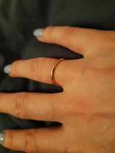 KNOCK titanio acero rosa oro Anti-alergia suave Simple boda parejas anillos bisutería para hombre o mujer regalo