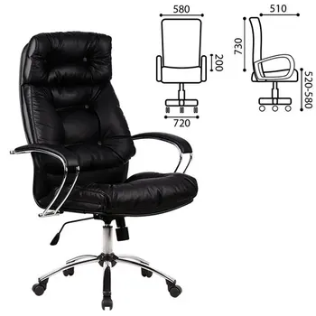 

Office chair Metta lk-14ch, leather, Chrome, black, 87226