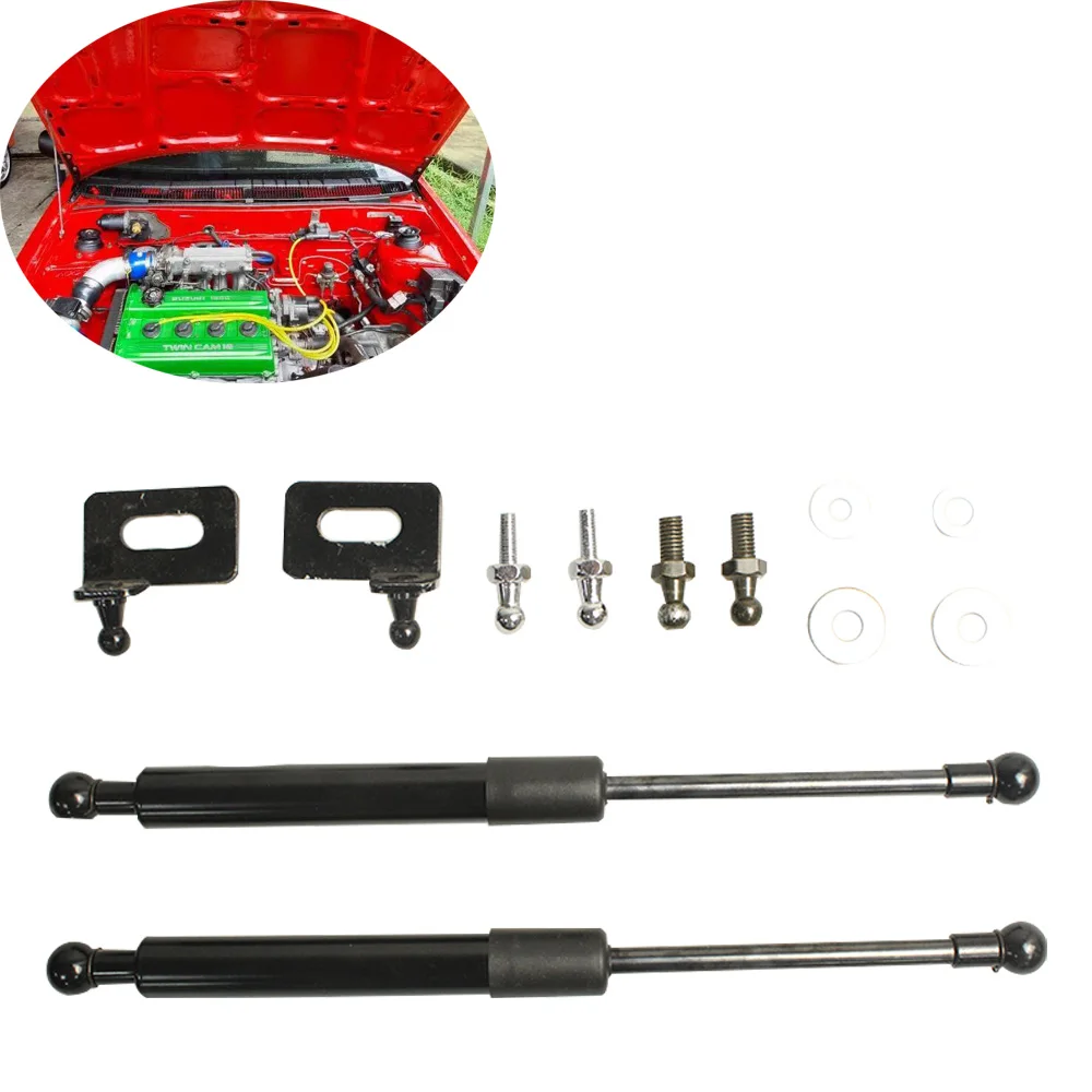 

For Suzuki swift 1988-2003 Subaru Justy Front Hood modify Refit Gas Spring Lift Supports Struts Rod Arm Shocks