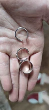 Conjunto de anillos circulares Punk para mujer, Hiphop/Rock, accesorios de dedo con índice de apertura, hebilla de junta, joyería