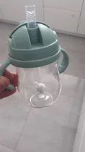 Biberón de gel de sílice para alimentación de bebés, vasos, botellas de agua para niños, taza con pajita, bebedero infantil