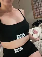 FSDA-Conjunto de Top corto con tirantes finos para mujer, conjunto de Top y pantalones cortos de ciclista, bordado, conjuntos de dos piezas, Sexy, para fiesta