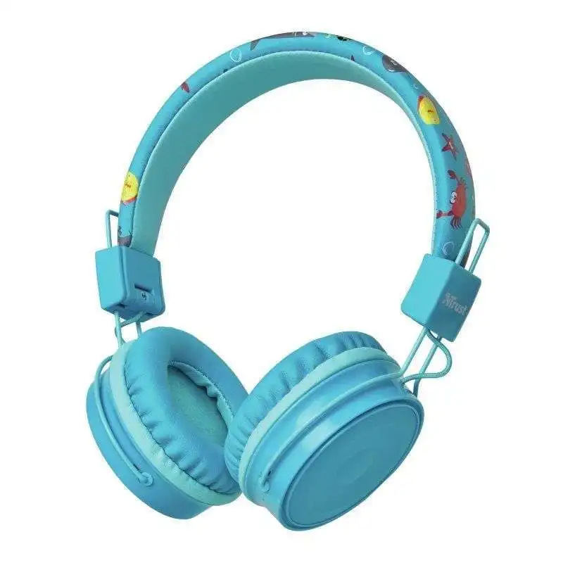 Kids bluetooth headphones trust comi blue bt drivers 40mm omnidirectional microphone range 10m micro usb