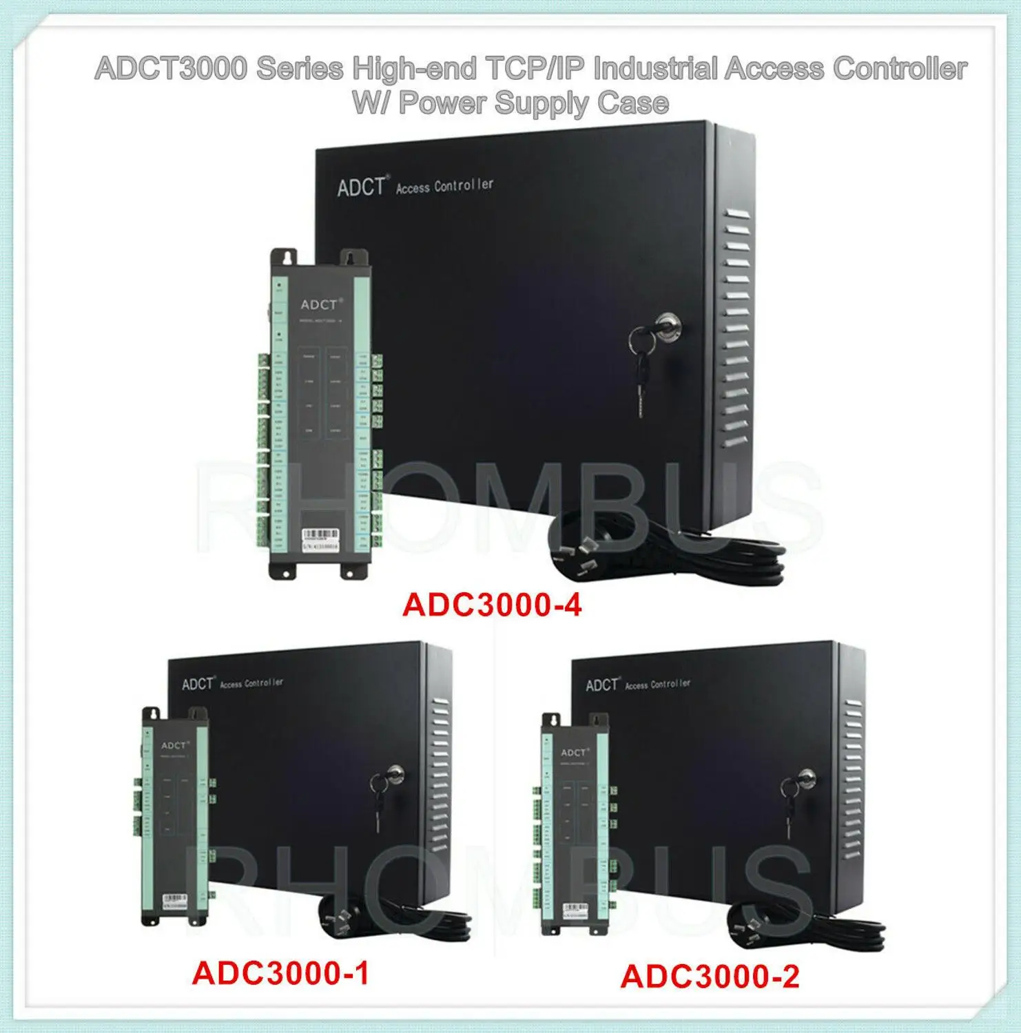 ADCT3000 Series High-end TCP/IP промышленный контроллер доступа с блоком питания |