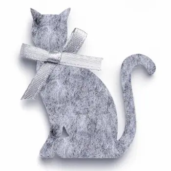 

67101462 felt cats, 6 pcs, 5x3,7x0,3 cm, color: gray, Gloria ex