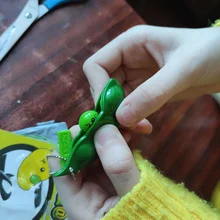 1pc infinito apretar Edamame de expresión de clave de la cadena colgante ornamento para aliviar el estrés de descompresión juguetes antiestrés