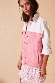 

Trendyol Double Color Denim Jacket TWOSS20CE0233
