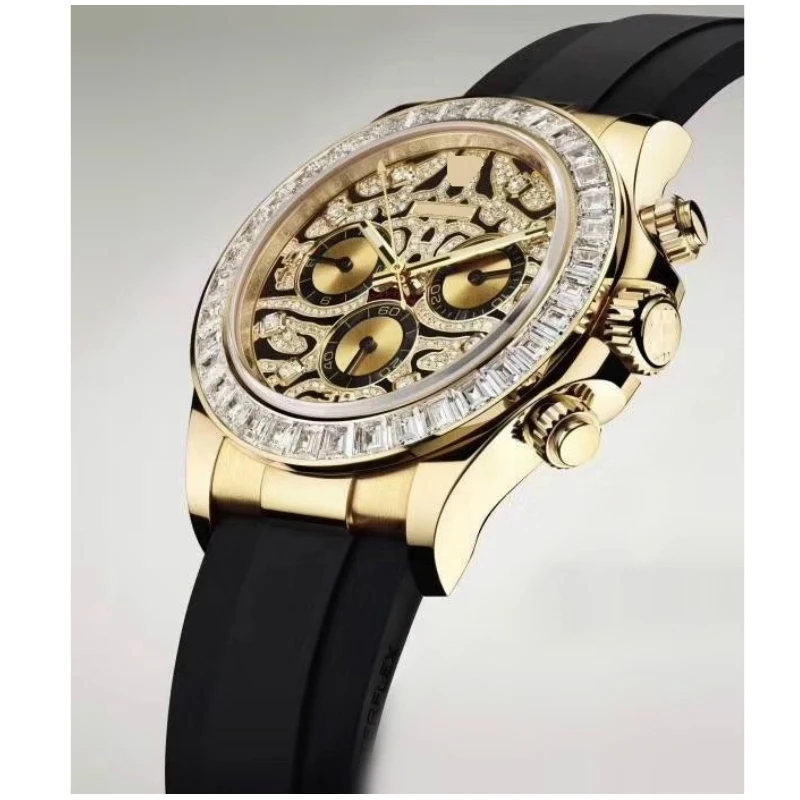 

Top Brand Mens Luxury Watches Automatic Self Wind Mechanizm Gold Skeleton Watches Waterproof Luminous Analog Tourbillon Watch