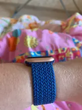 Correa trenzada Solo para Apple Watch, banda de 44mm, 40mm, 38mm, 42mm, pulsera de tela elástica de nailon serie iWatch 3 4 5 Se 6